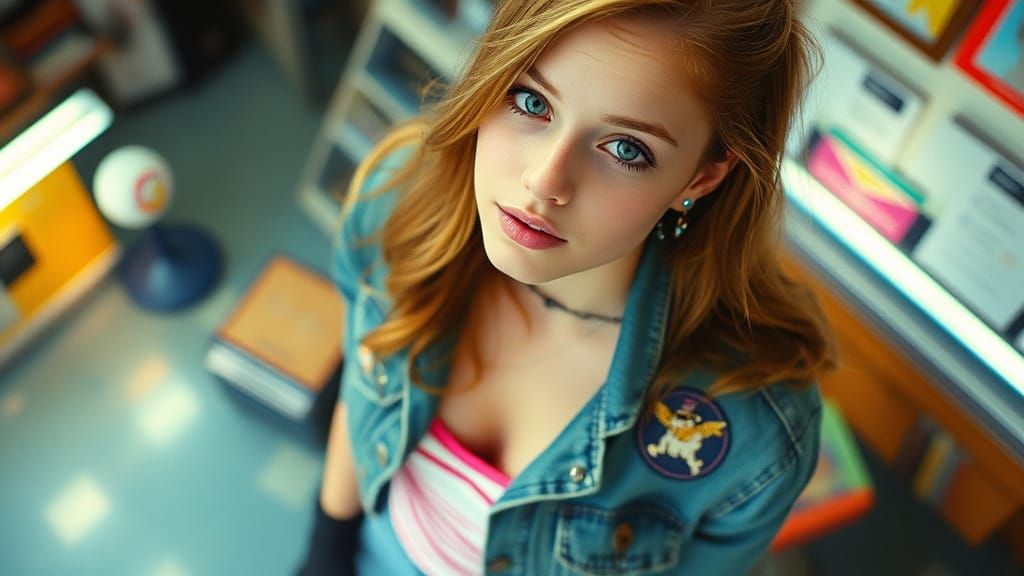 80s Punk Girl in Dream Pop Aesthetic