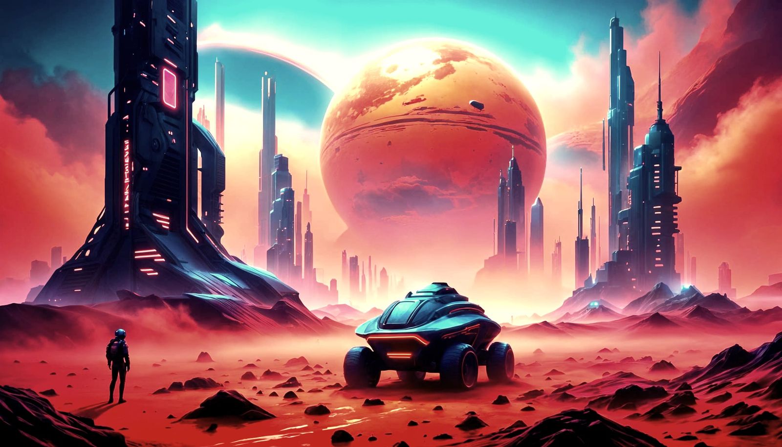 Life on Mars: A Neon Cyberpunk Odyssey