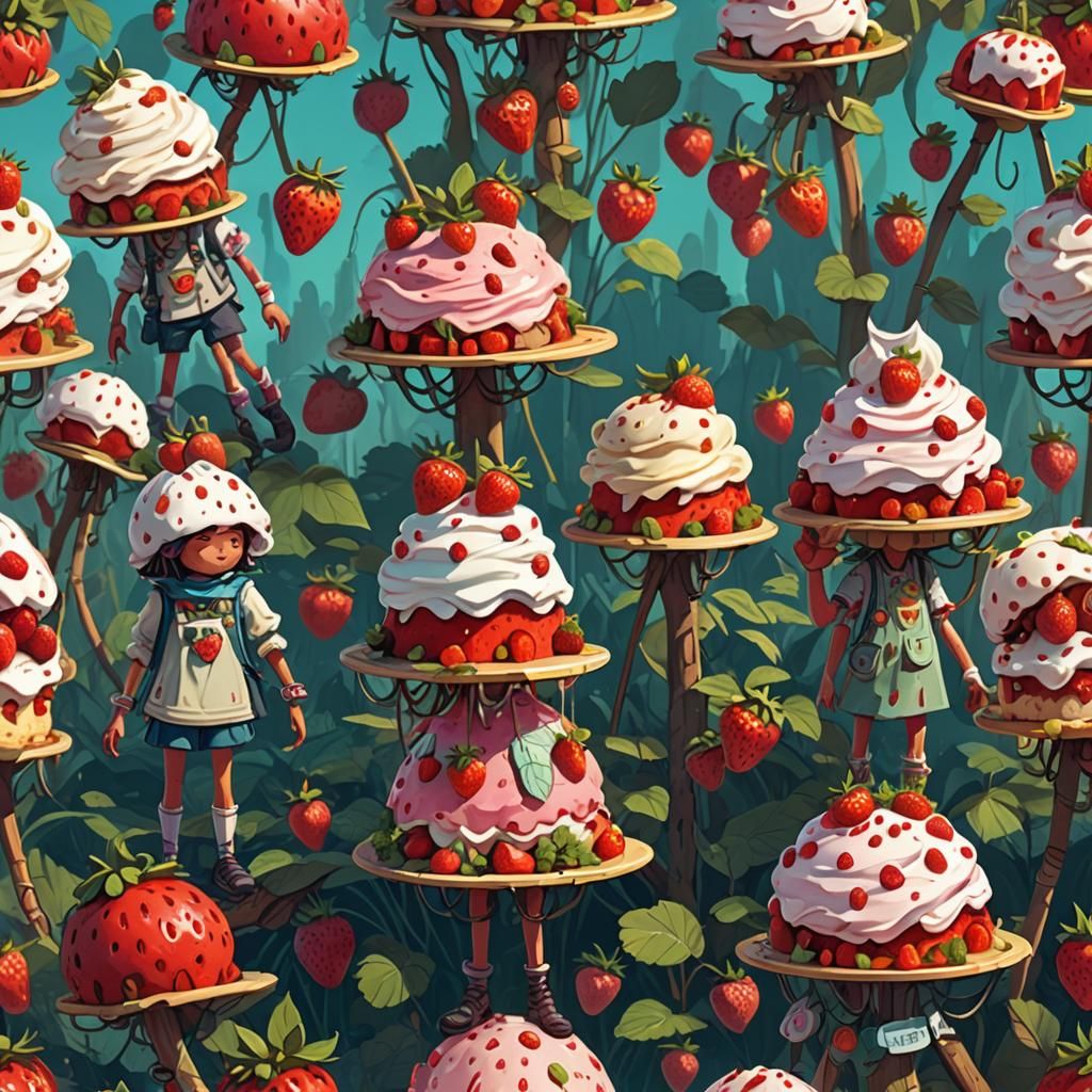 Whimsical Strawberry Shortcake Character Designs in Fantasy ...