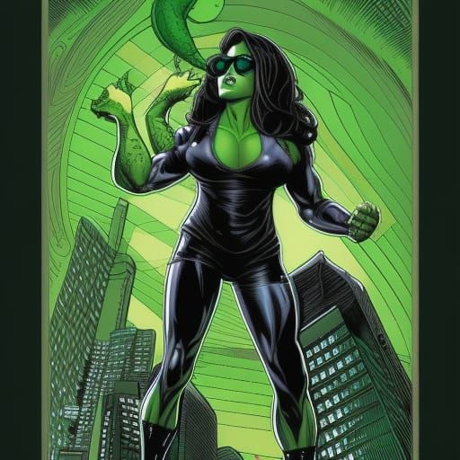 She-Hulk Comic Book Art