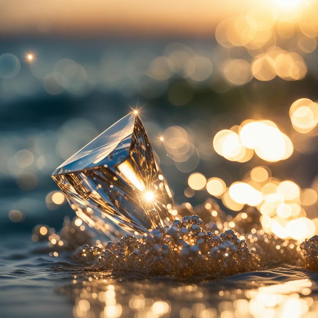 Ocean Waves Sparkle Like Diamonds