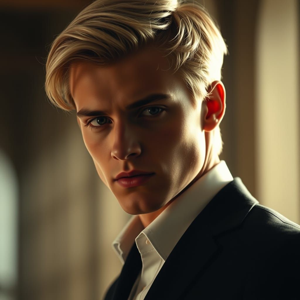 Confident Young Man Exudes Quiet Strength and Vulnerability ...