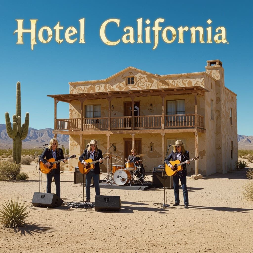 The Eagles Perform Hotel California in Desert