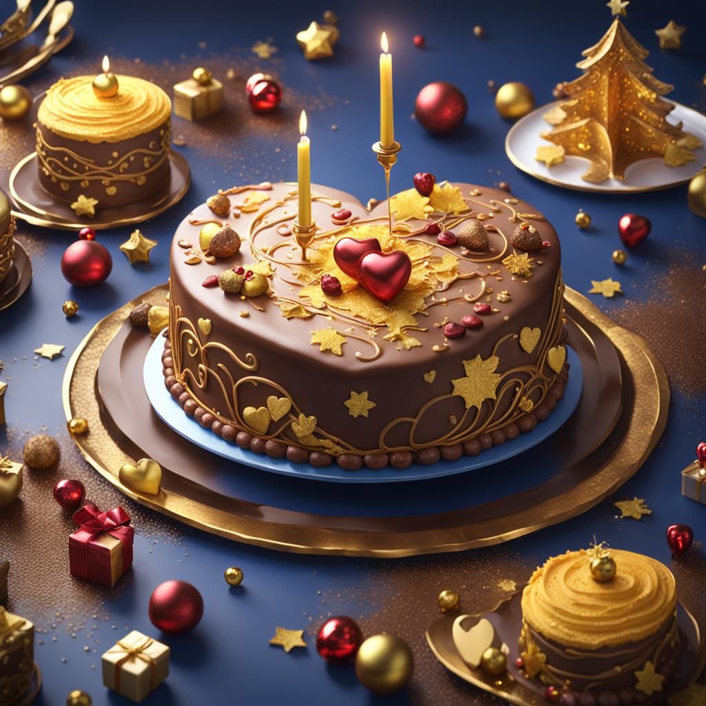 Festive Chinese Dessert: A Detailed Matte Painting