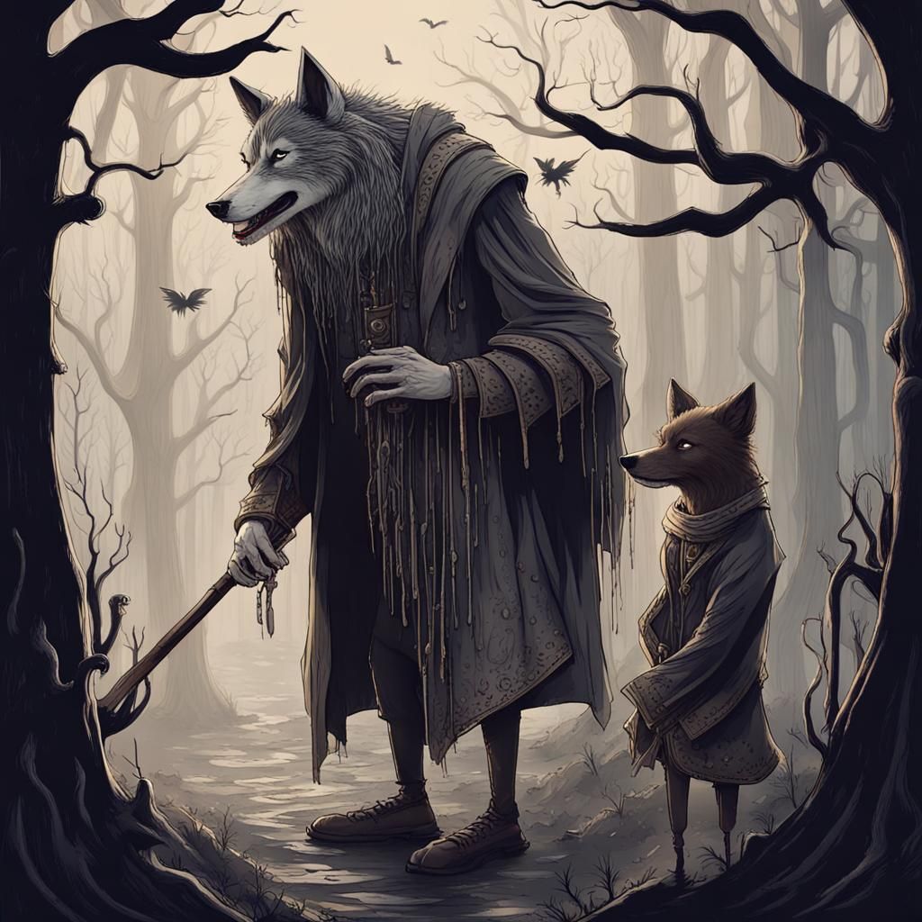 Dark Fairytale Figures with a Mysterious Allure