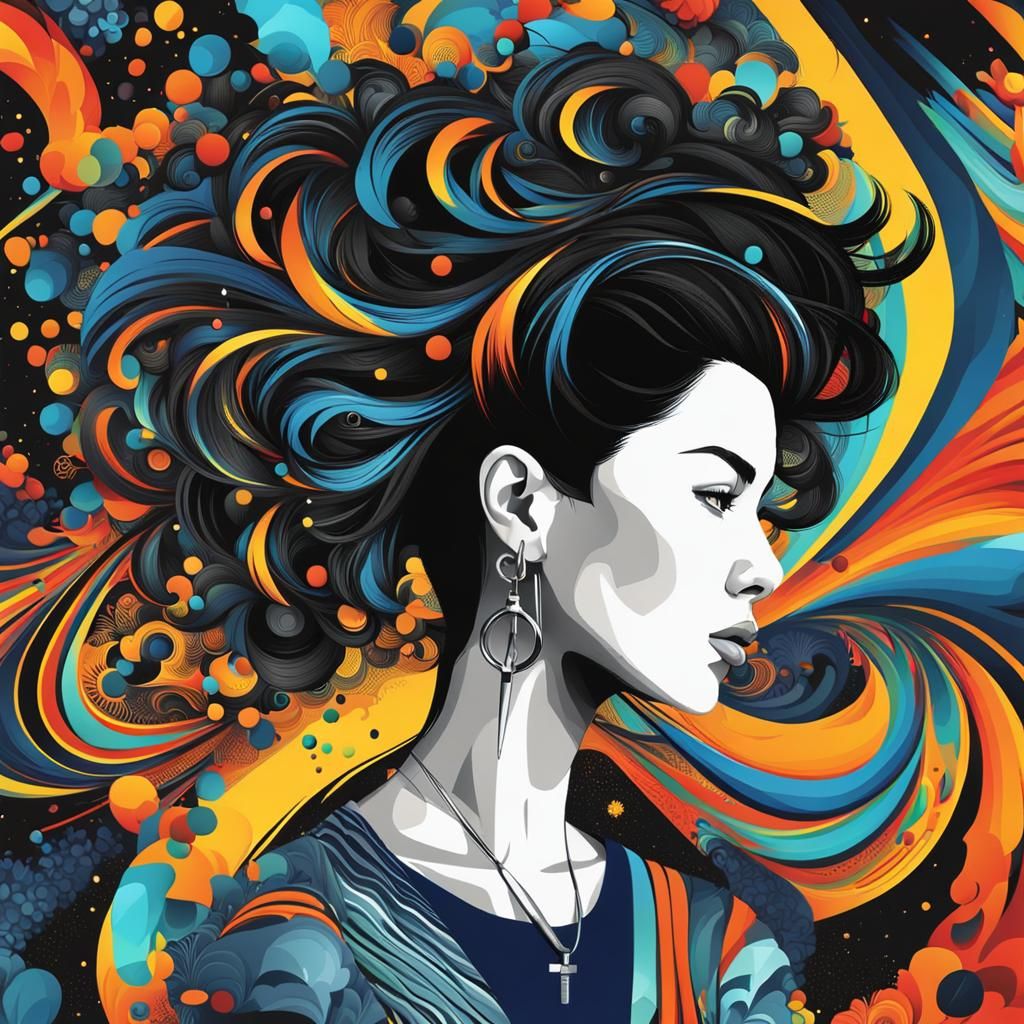 Barber Erika Illustration with Dynamic Energy