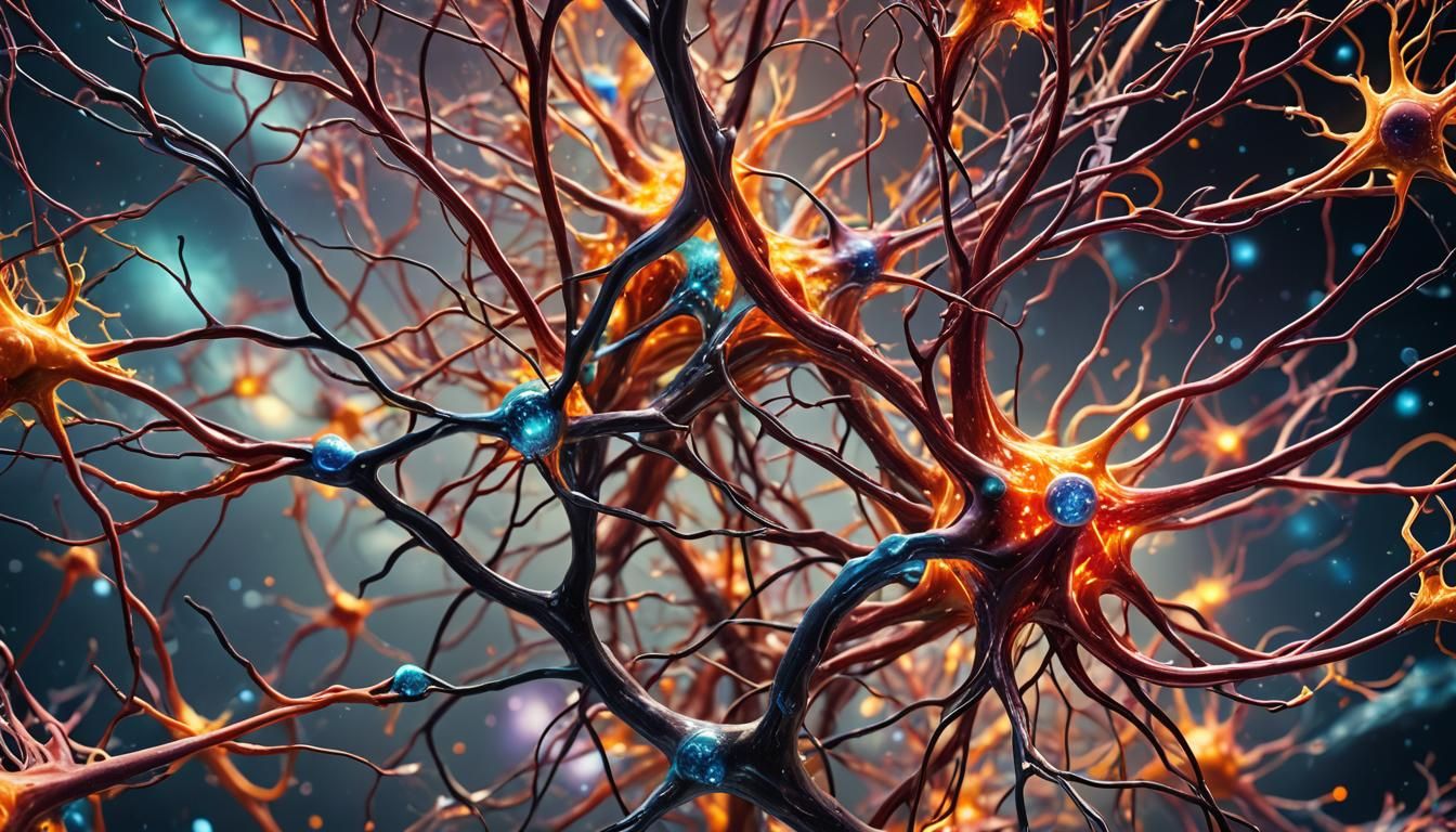 Neurons Firing: Hyperrealistic Mixed-Media Photography