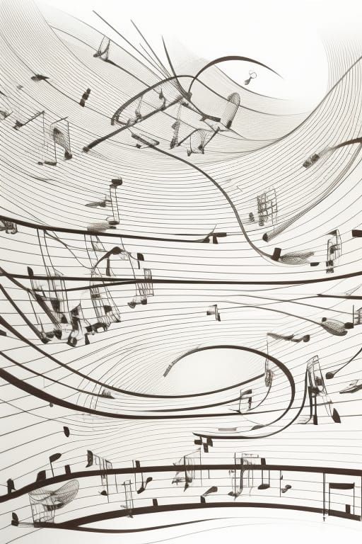 Complex 3D Graphic Score with Experimental Notation