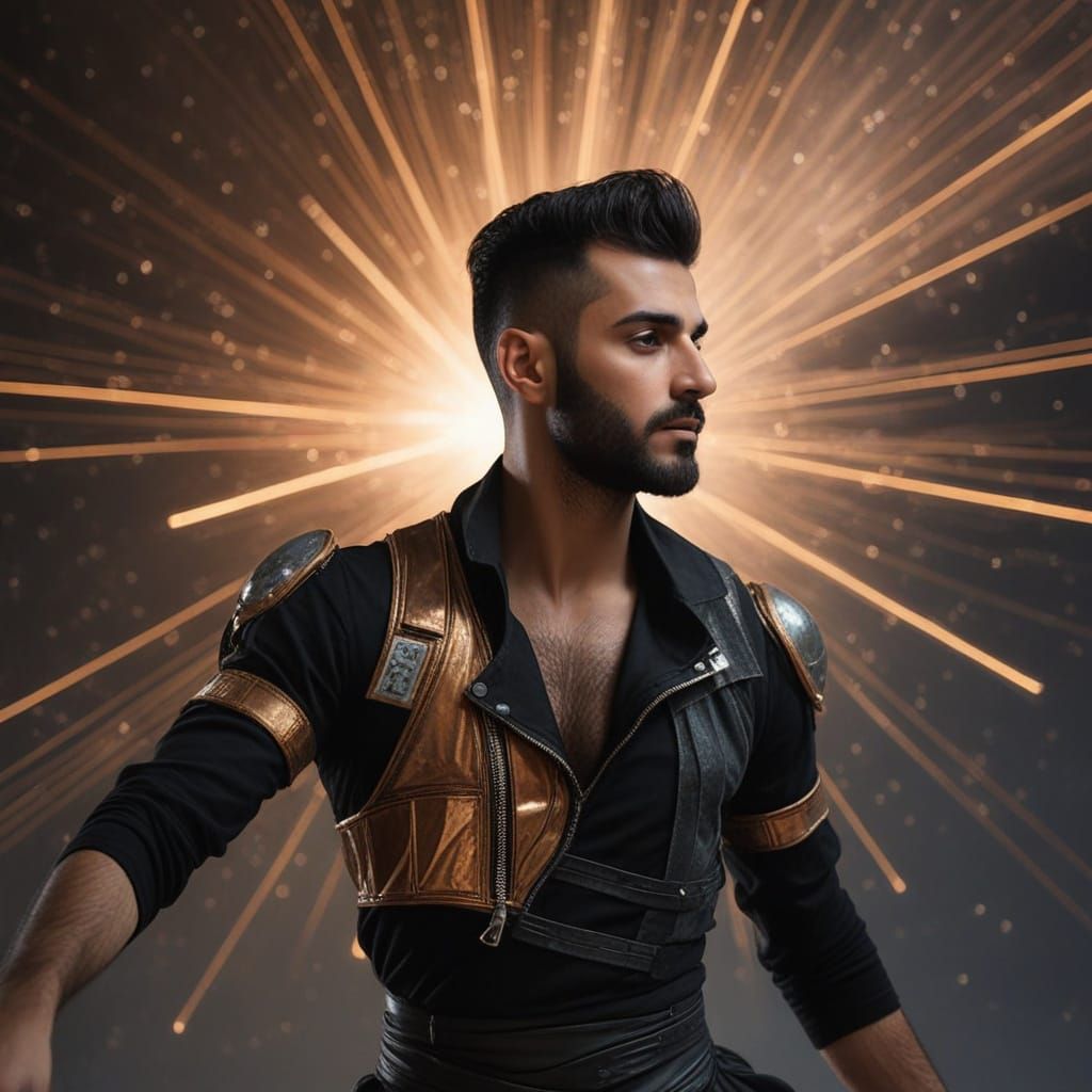 Cyberpunk Dancer in Aggrotech Attire