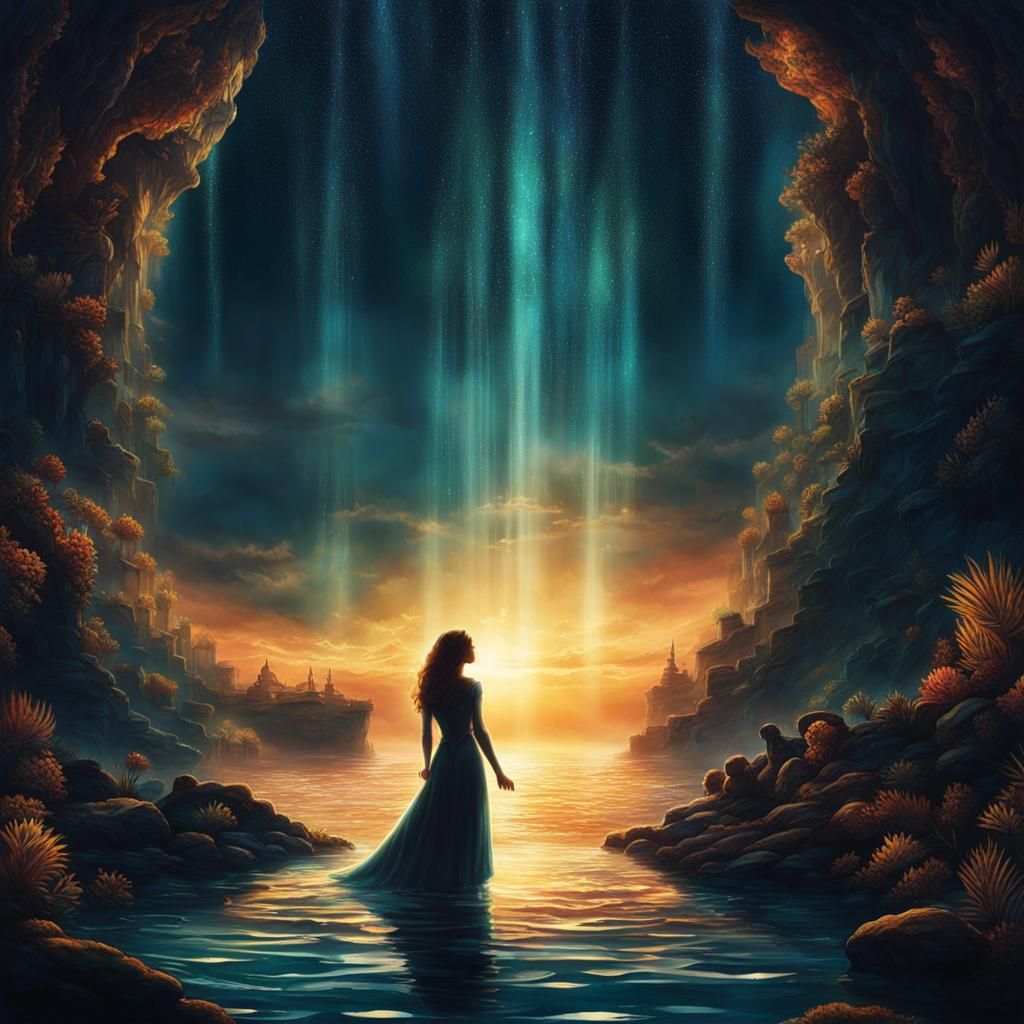 Faded Star Disappearing into the Sea