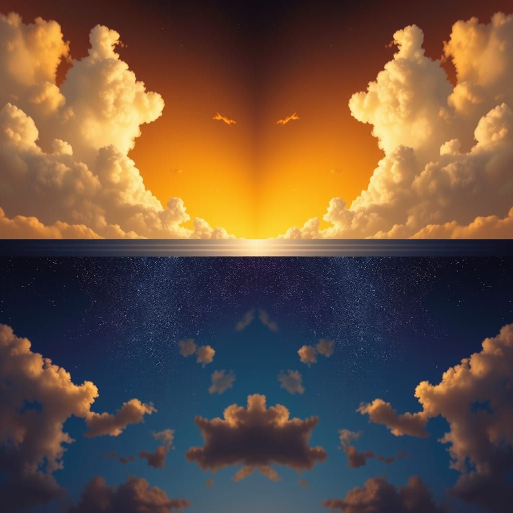 Symmetrical Celestial Harmony in Geometric Balance