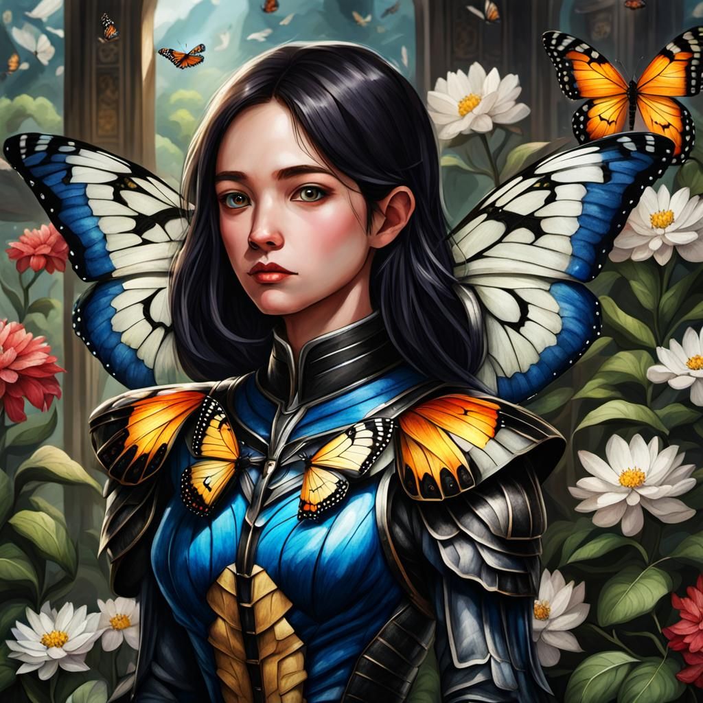 Simple Butterfly Image Generated by AI