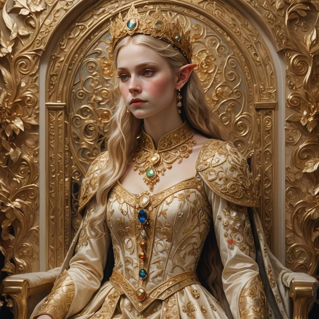 Swedish Elf Portrait in Impressionist Style