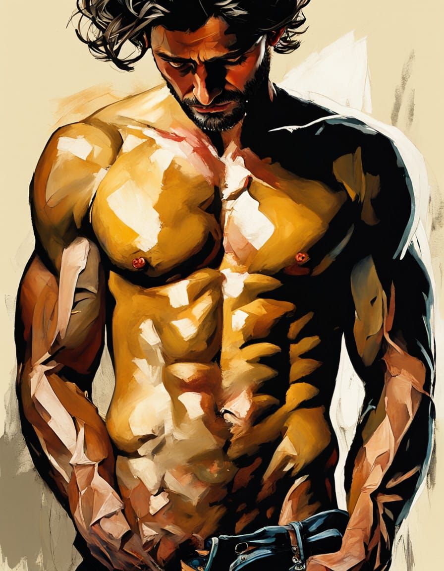 A Chiaroscuro Masterpiece in Oil Paint