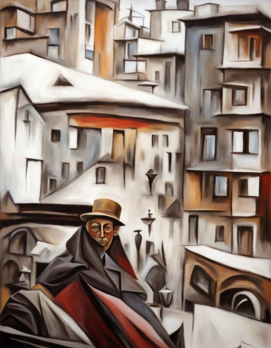 Surrealist Image in Picasso Style