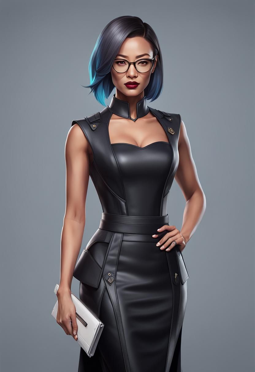 Jamie Chung as Mercy Graves Portrait in Artgerm Style