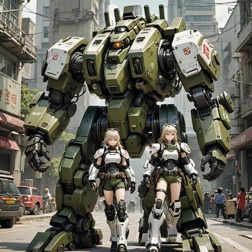 Non upload evolution: meckawaii twins, artillery mortar mech...