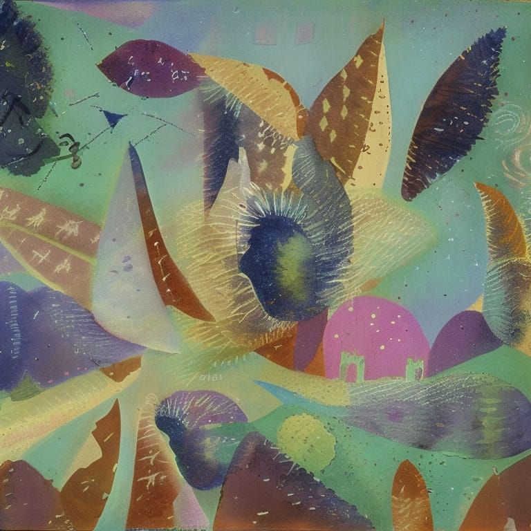 Abstract Composition Inspired by Klee
