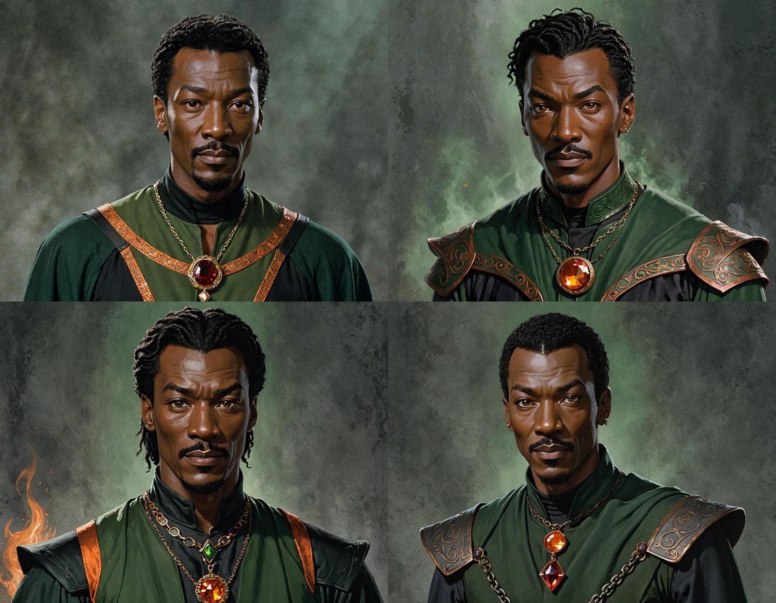 Wizard Portrait in Dark Fantasy Concept Art