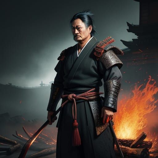 Legendary Japanese Swordsmith in Traditional Forge