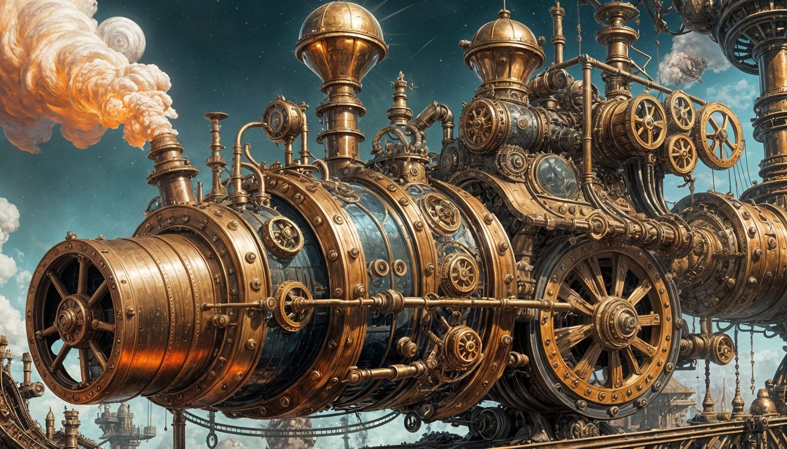 Steampunk Bal-Bal Automaton with Blunderbuss