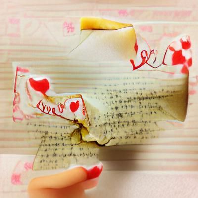 AI Generated Love Letter Image