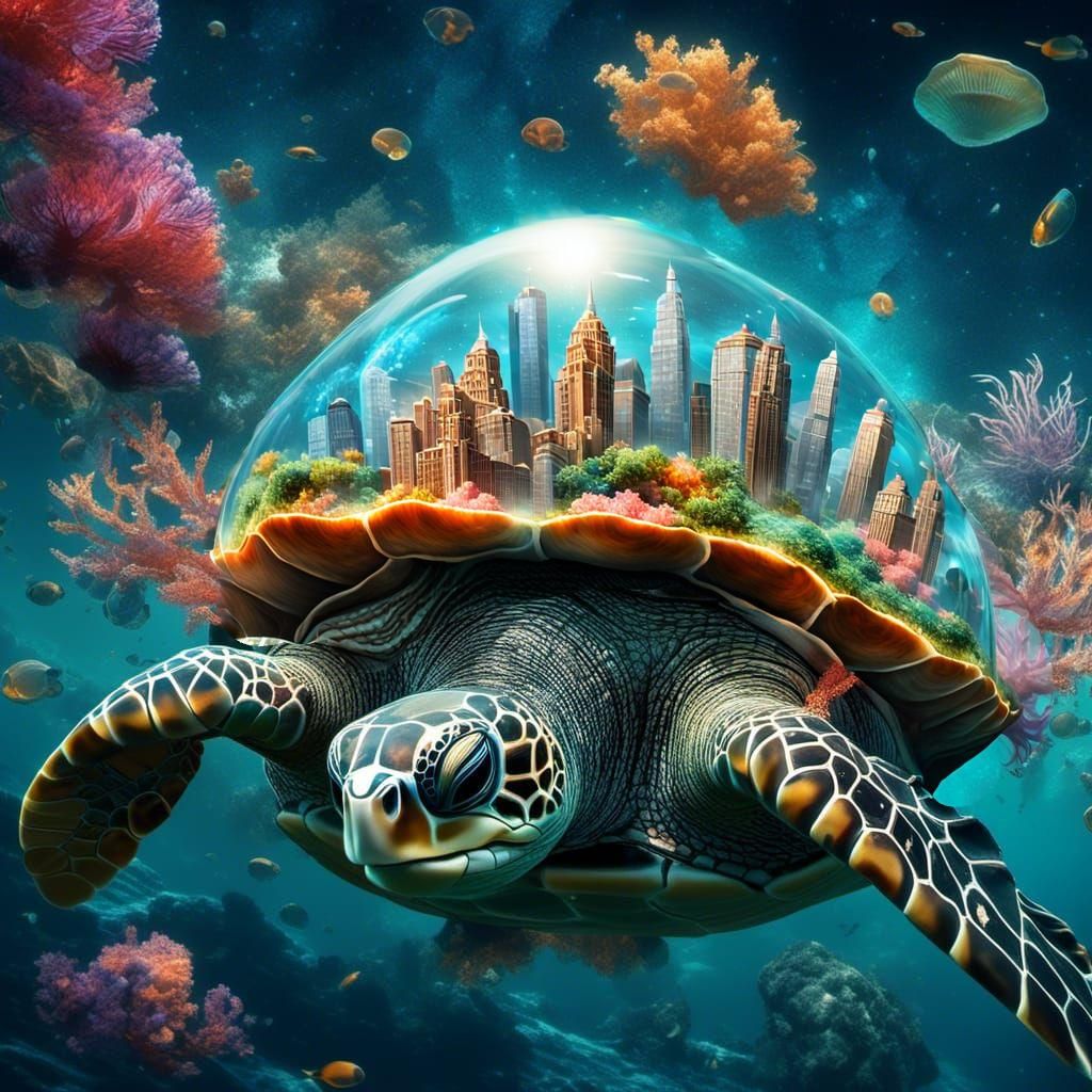 Cosmic Turtles: Underwater Cities in Space