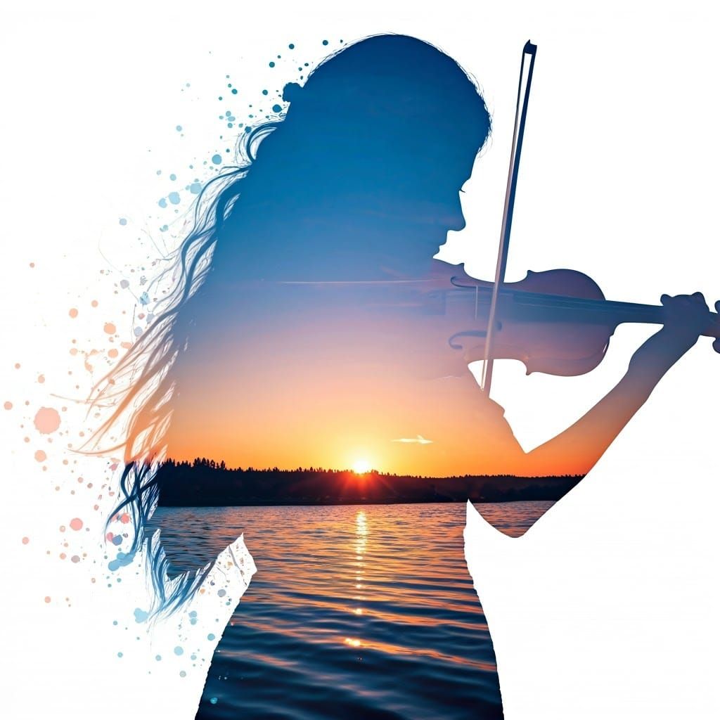 Soothing Elegance: A Woman in Ethereal Harmony