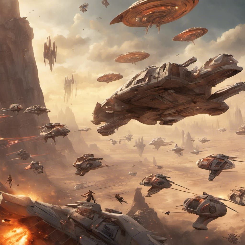 Epic Jedi Battle Above Sky Islands