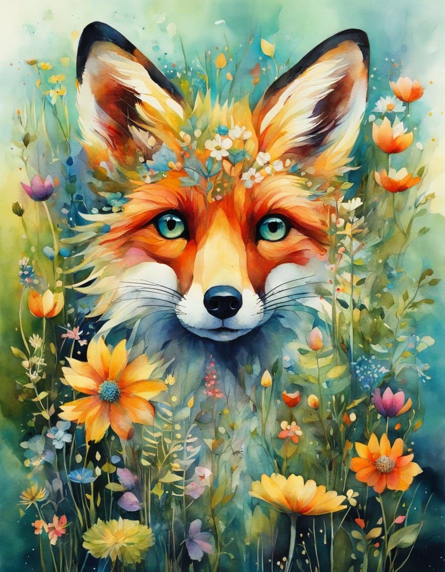 Whimsical Wildflower in a Dreamlike World