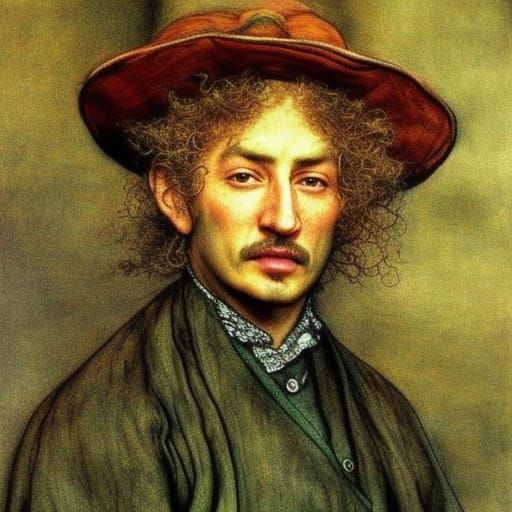 Hyperrealistic Color Portrait in Oil, Detailed and Vivid