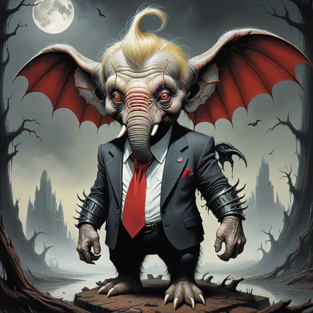 Surreal Monstrosity Born from the Nightmarish Mind