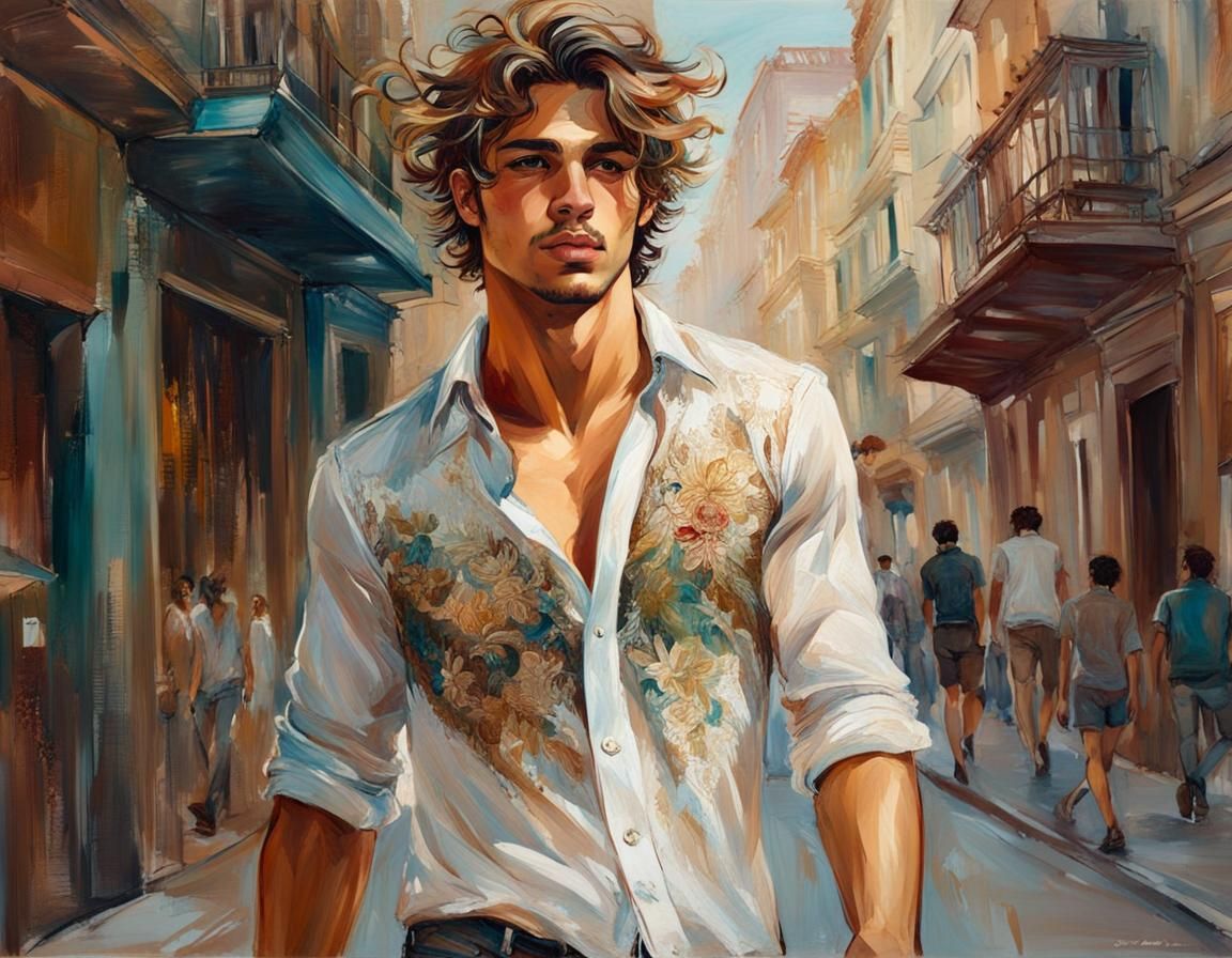 Latin American Gentleman in Elegant Attire