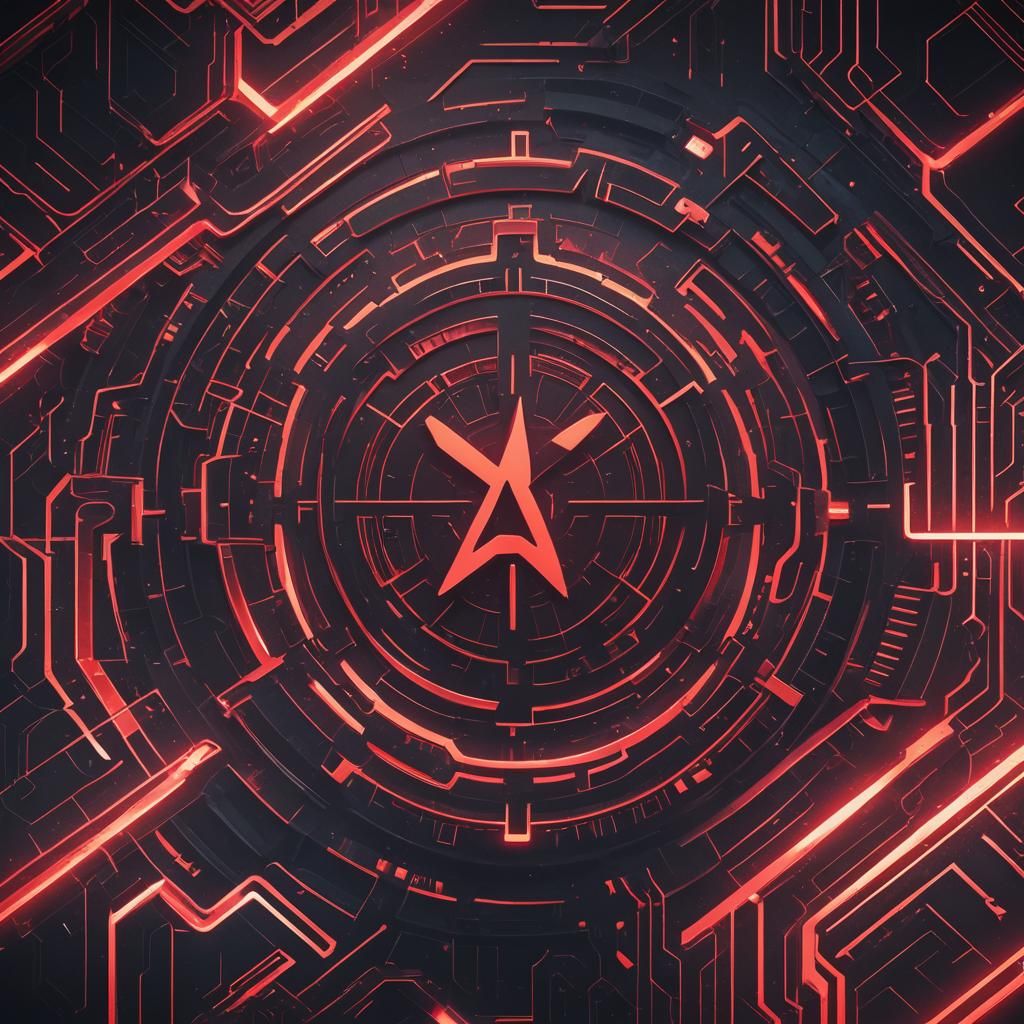 the logo of darksciencelab in glowing red youtube music channel