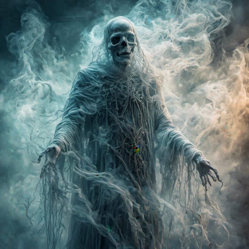 Mystical Smoke Entity in Digital Artwork