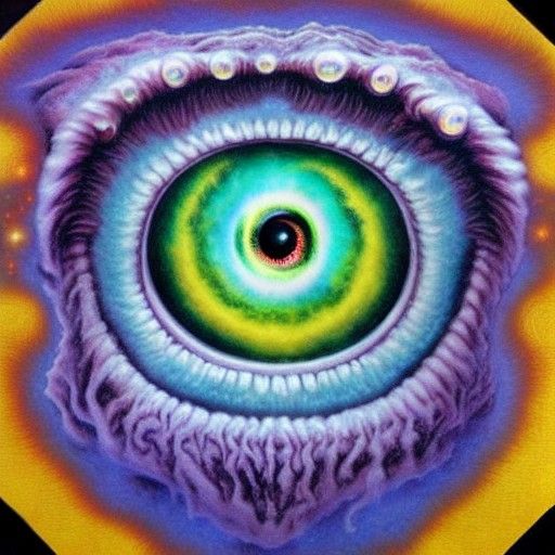 Terrifying Angelic Cosmic Horror Eye Monster
