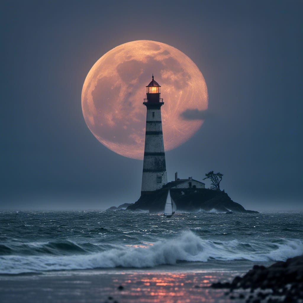 Spectacular Full Buck Moon Over Ocean View