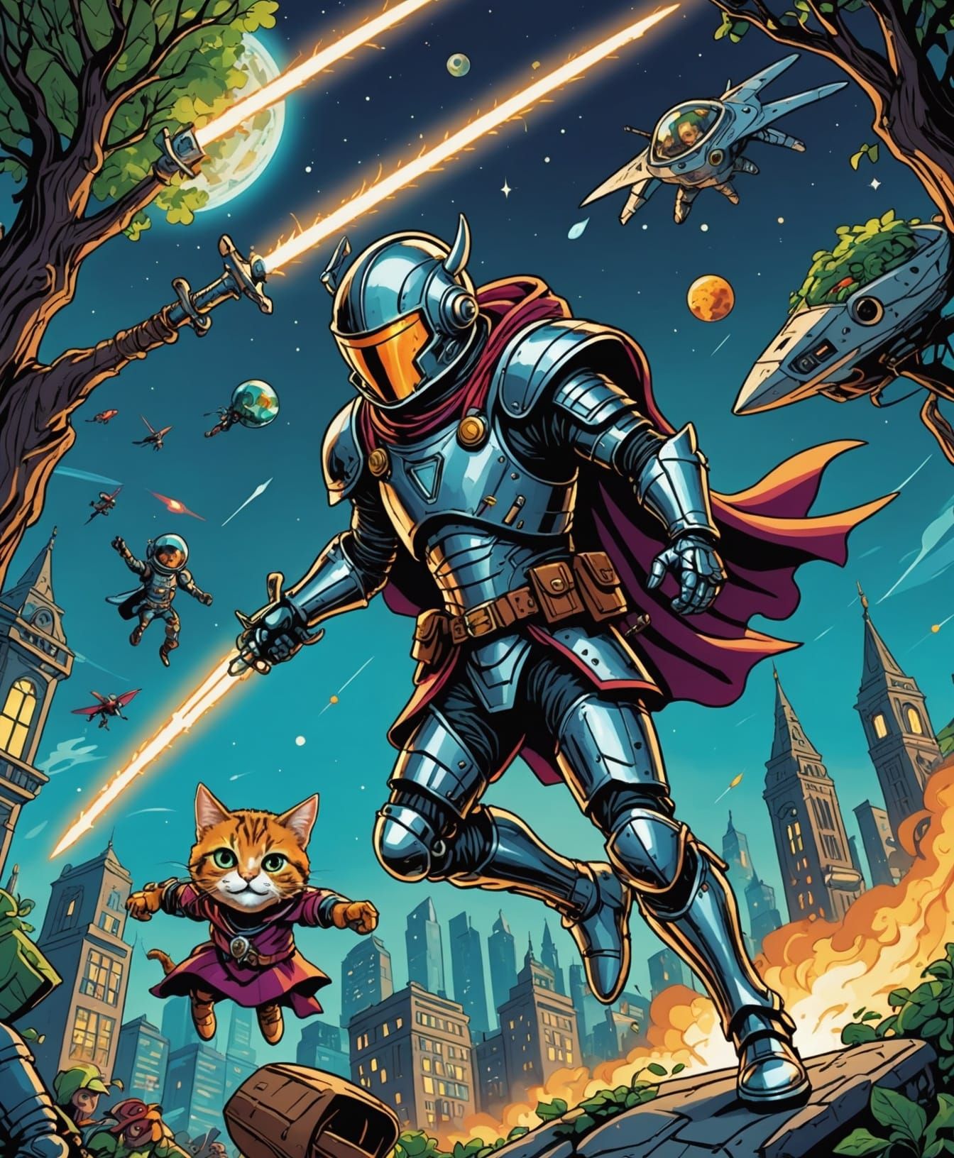 Funny Bloopers: Knight, Astronaut, Superhero & Cat