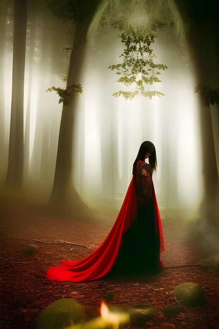 Dancing Girl in Flames: Intricate Motion Photography