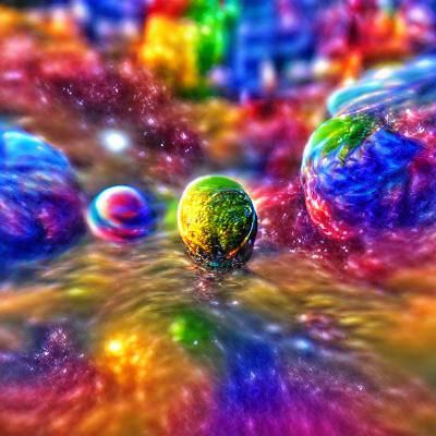 AI Generated Image of Galaxy Interior