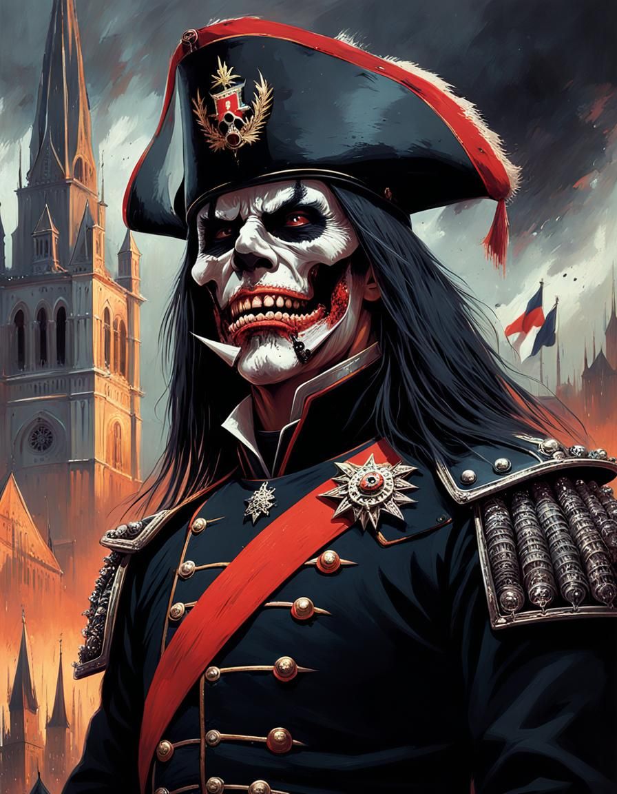 Fearsome Napoleon Portrait in Realistic Style