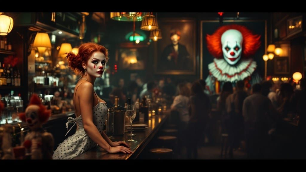 Fiery Redhead Bartender in Eerie Dive Bar