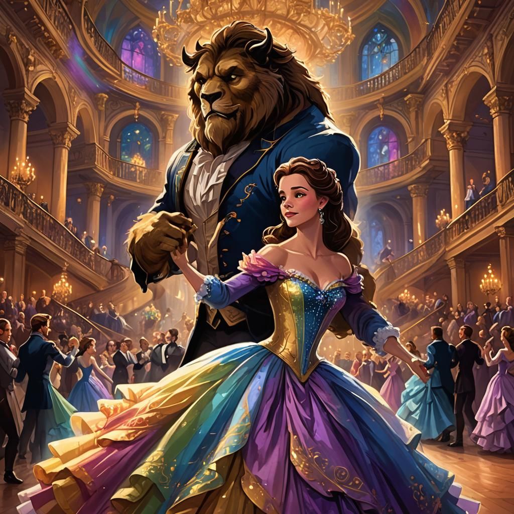 Belle and Beast's Enchanted Ballroom Dance