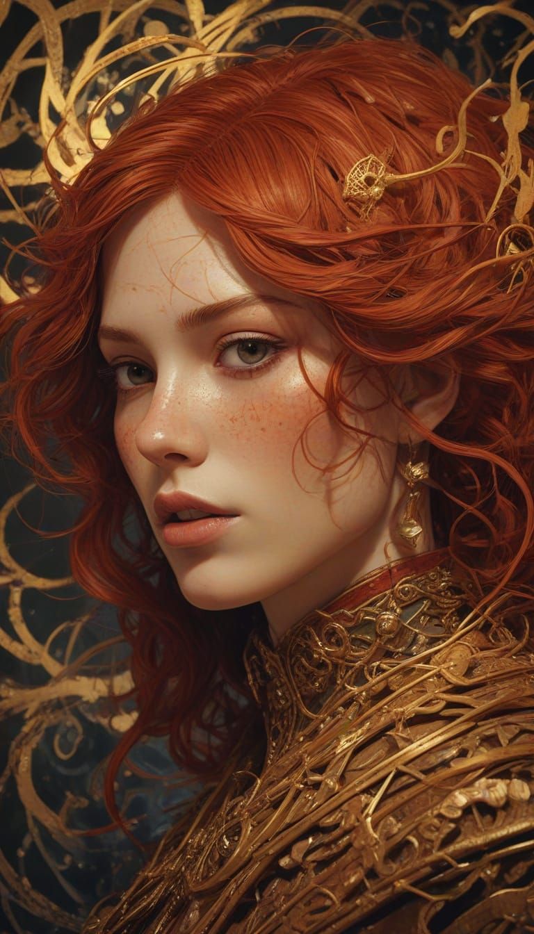 Mystical Necromancer in Golden Aura