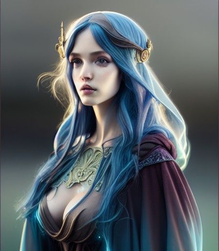 Hyperrealistic Merlin Portrait in Artgerm Style