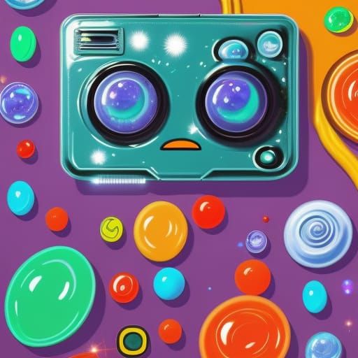 Nostalgic 90s CGI Art Still Life