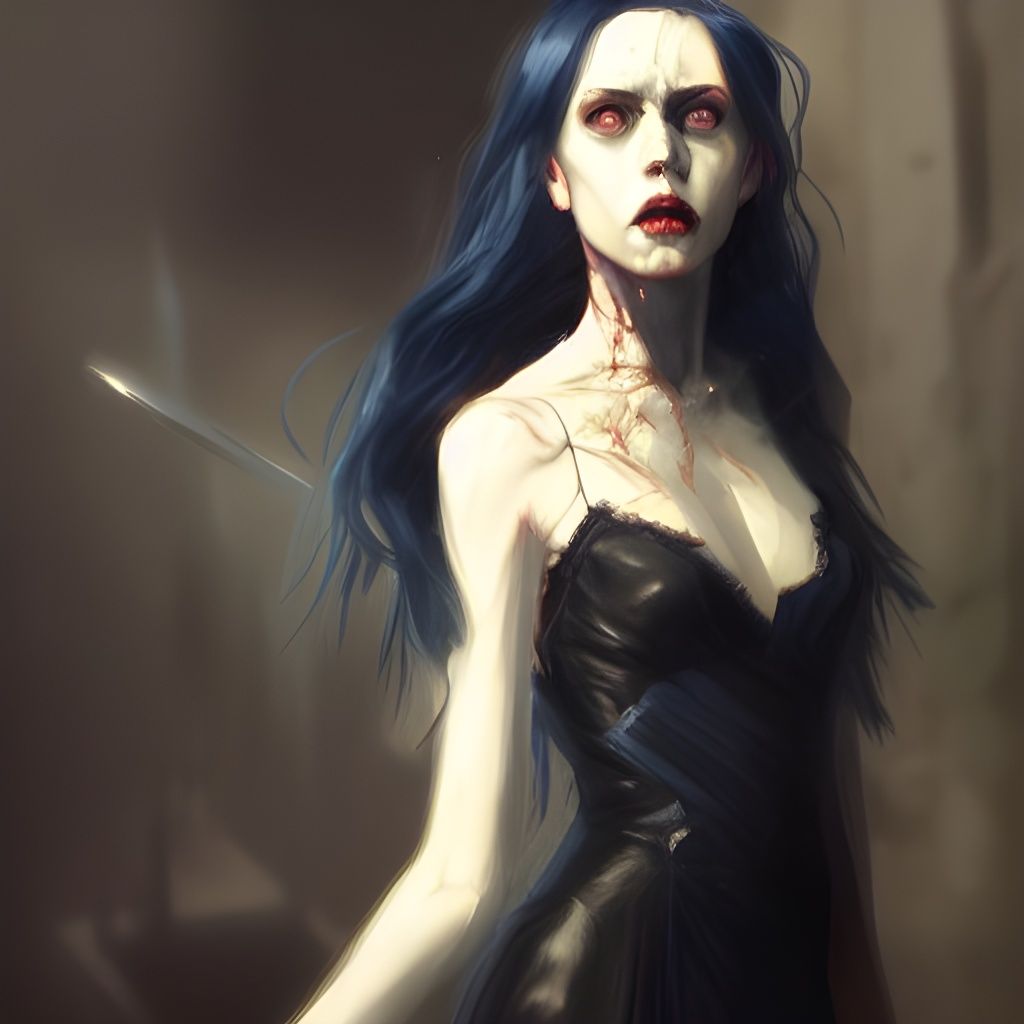 Hyper-Real Zombiecore Noble Woman by Rutkowski