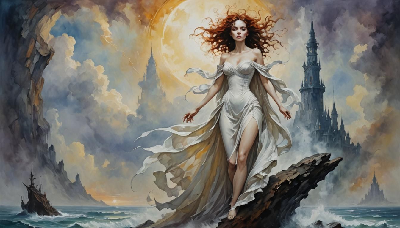 Epic White Heat Masterpiece in Burton Style