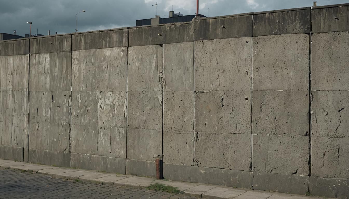 Berlin Wall, 1970, Photorealistic Style