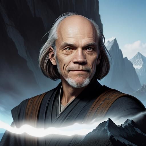 John Malkovich as Mystical Jedi in Mountains